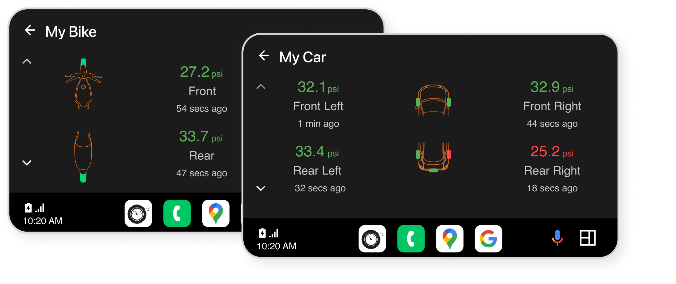 sensairy tpms andriod auto
